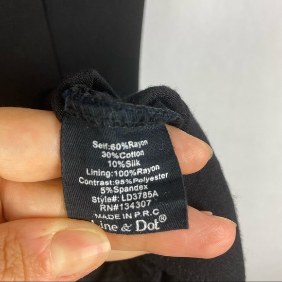 Line & Dot Ganen Black Lace Embroidered Mini Dress - Picture 8 of 10